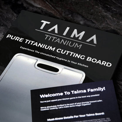 Certified Taima® Pure Titanium Cutting Board
